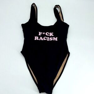 UEC black bathing suit by Private Party F-racism medium/ large